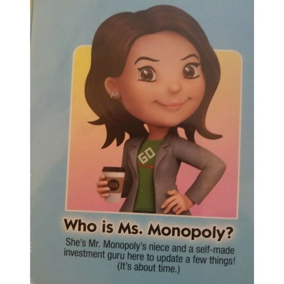HASBRO MS MONOPOLY BOARD GAME/TOYS. WHERE WOMAN MAKE MORE THAN MEN - Picture 2 of 7